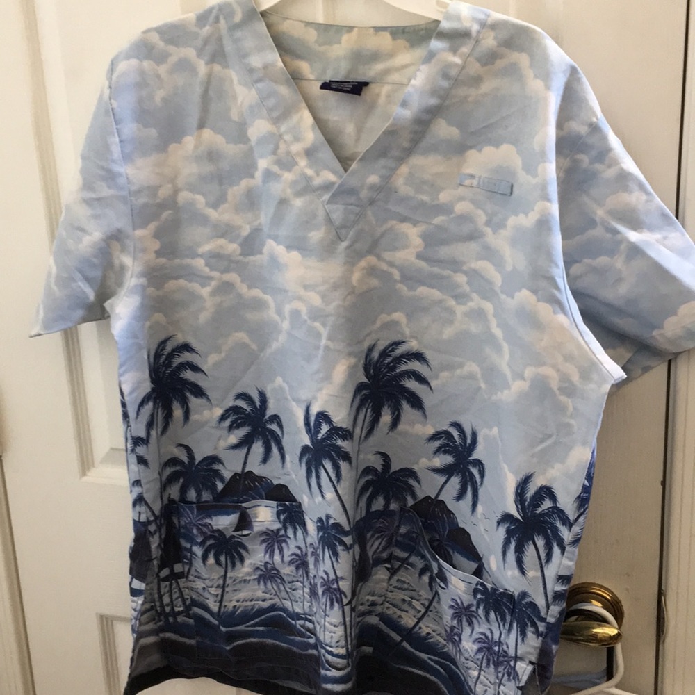 FINAL MARKDOWN Denver Hayes scrub top large